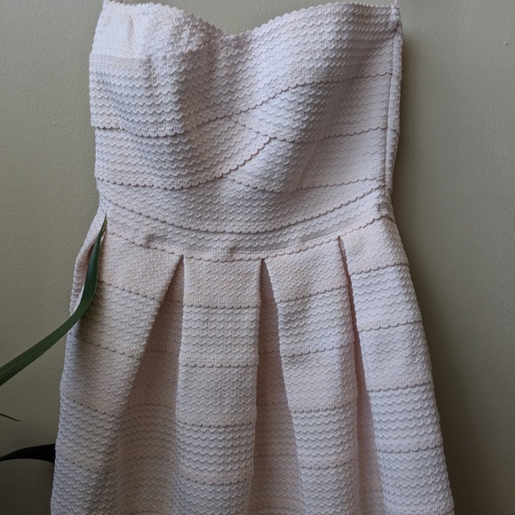 Jun & Ivy Blush Pink Strapless Bandage Mini Dress - Picture 3 of 5